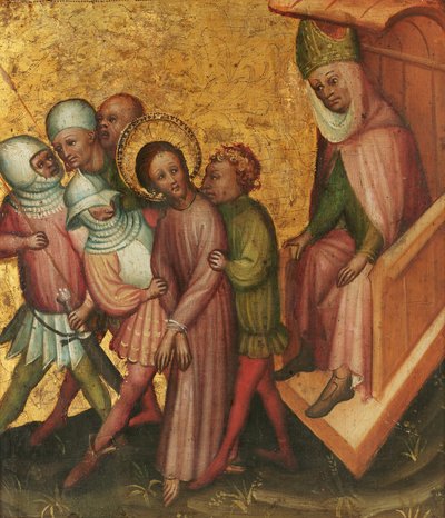 Cristo ante Caifás de Meister der Passionstäfelchen