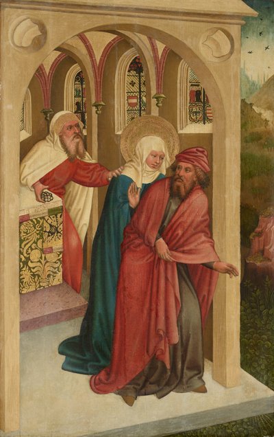 Rechazo del sacrificio de Joachim y Anna de Meister des Albrechtsaltars