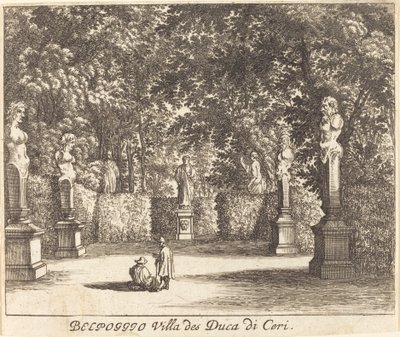 Balpoggio, Villa del Duque di Ceri de Melchior Küsel after Johann Wilhelm Baur