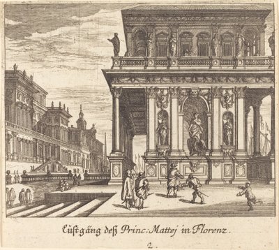 Palacio, Florencia de Melchior Küsel after Johann Wilhelm Baur