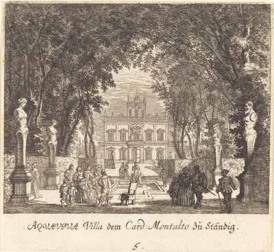 Villa Aquaviva de Melchior Küsel after Johann Wilhelm Baur