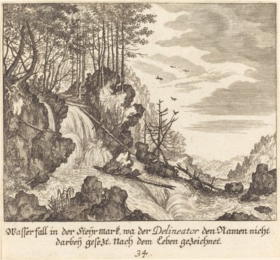 Cascada de Melchior Küsel after Johann Wilhelm Baur