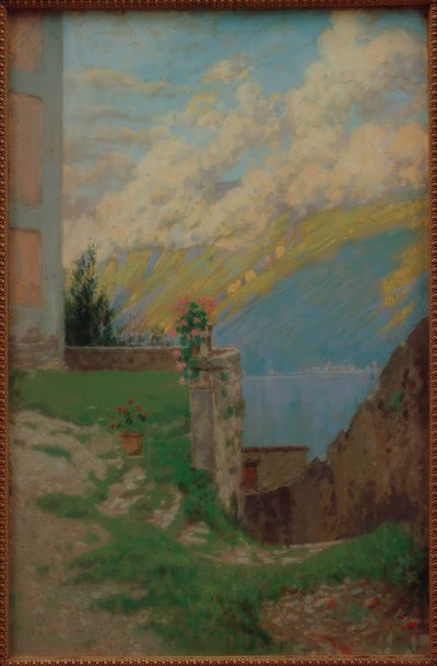 Vista del lago de Garda de Melchior Lechter