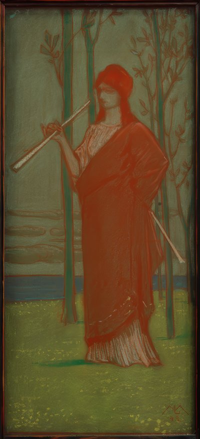 La musa en el mar de Melchior Lechter