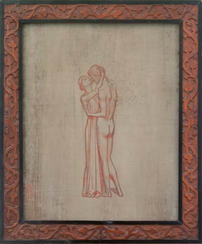 Pareja abrazándose de Melchior Lechter