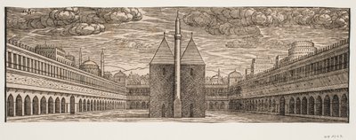 Un albergue de caravanas (Han) de Melchior Lorck