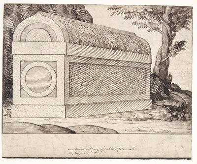 Un sarcófago de Melchior Lorck