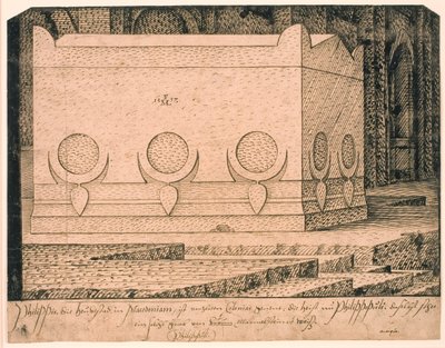 Un sarcófago en Plovdiv o Philippis de Melchior Lorck