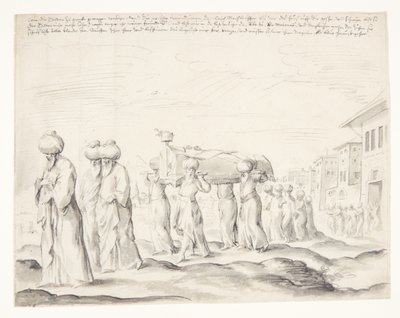 Procesión fúnebre turca de Melchior Lorck