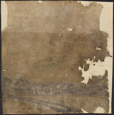 Inglés:  Perspectiva de Constantinopla, hoja 21, Melchior Lorck, 1559 de Melchior Lorck