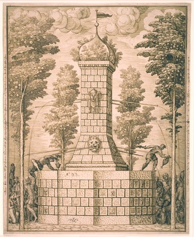 Fuente con máscaras de Melchior Lorck