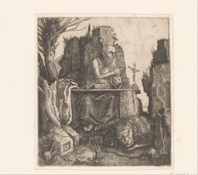 H. Jerónimo y el león de Melchior Lorck