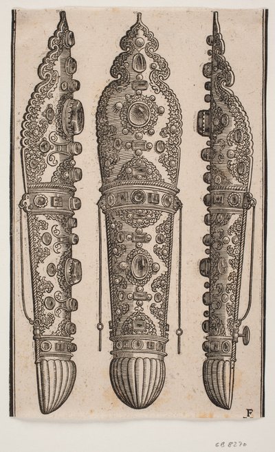 Soporte para la pluma en el tocado de un jenízaro de Melchior Lorck