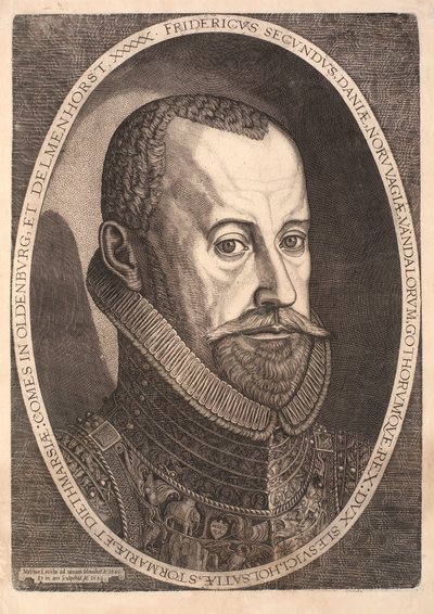 Retrato del rey Federico II de Melchior Lorck