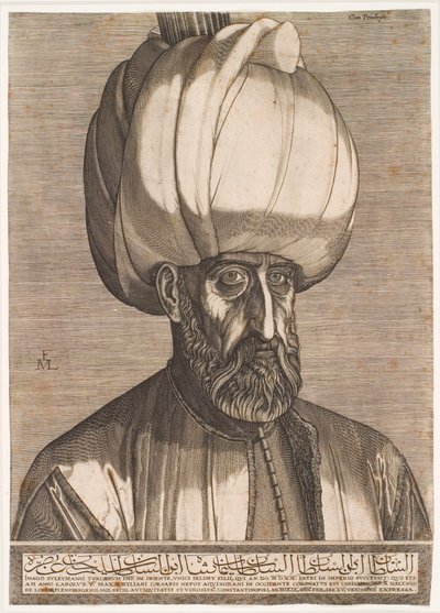 Retrato del sultán Suleiman el Magnífico de Melchior Lorck