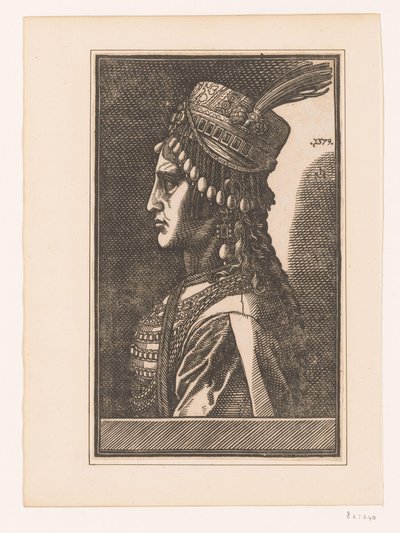 Retrato de una esposa desconocida de un sultán de Melchior Lorck