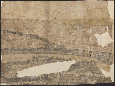 Perspectiva de Constantinopla, hoja 16, Melchior Lorck, 1559 de Melchior Lorck