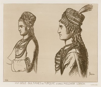 Sultanes del siglo XVI de Turquía de Melchior Lorck