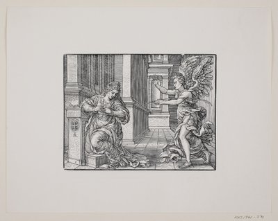 La Anunciación de la Virgen María de Melchior Lorck