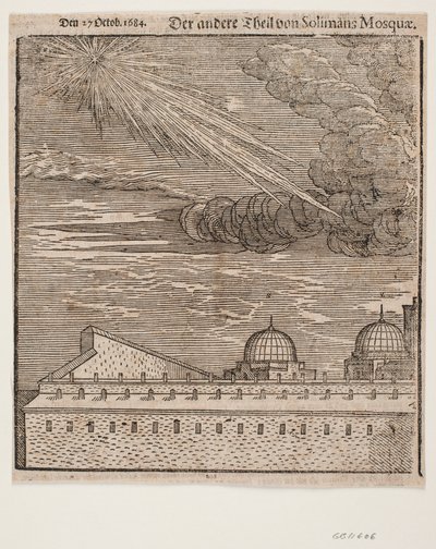 La mezquita de Süleymaniye, vista desde el noreste. Mitad izquierda de Melchior Lorck