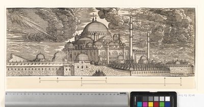 La Mezquita Suleimanyie, vista desde el noreste de Melchior Lorck