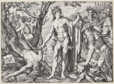Apolo y Marsias de Melchior Meier