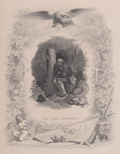 El Viejo Vagabundo, de Las Obras Completas de Béranger, 1829 de Melchior Peronard