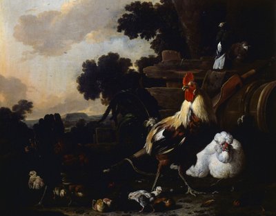 Gallinero (aves de corral), segunda mitad del siglo XVII, de Melchior d