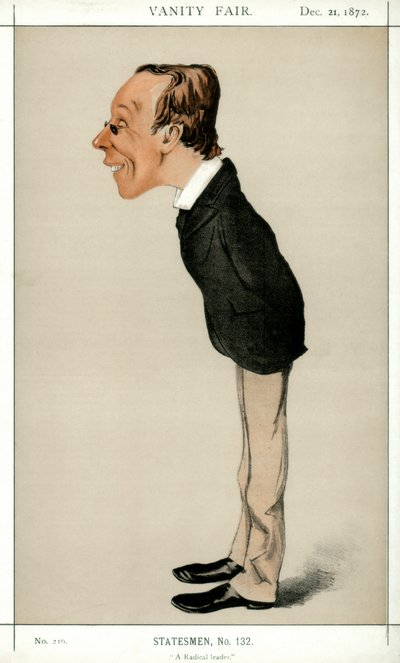 Un Líder Radical, Henry Fawcett MP, político y economista británico, 1872 de Melchiorre Delfico