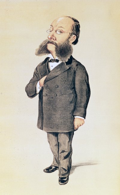 Paul Julius Reuter, caricatura de Vanity Fair, 1872 de Melchiorre Delfico