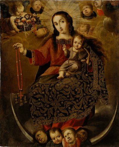 Virgen del Rosario, finales del siglo XVII-principios del siglo XVIII de Melchor Pérez de Holguín