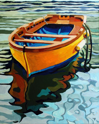 Adrift, 2024 (acrílico sobre lienzo) de Melinda Patrick