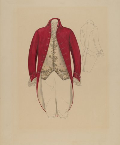 Abrigo y chaleco de hombre, c. 1936 de Melita Hofmann