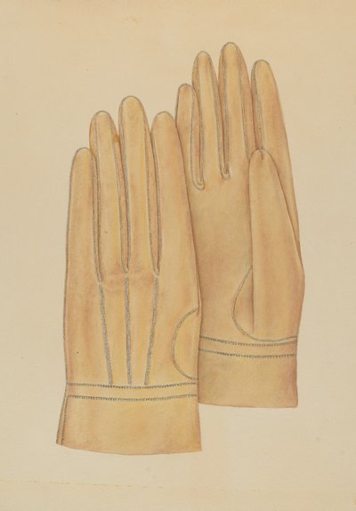 Guantes de hombre, c. 1938 de Melita Hofmann