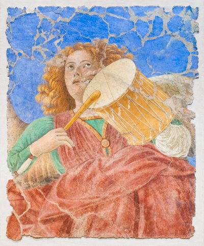 Ángeles músicos, c.1480 (fresco restaurado) de Melozzo da Forli