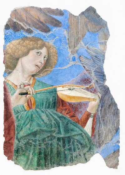 Ángeles músicos, hacia 1480 (fresco) de Melozzo da Forli