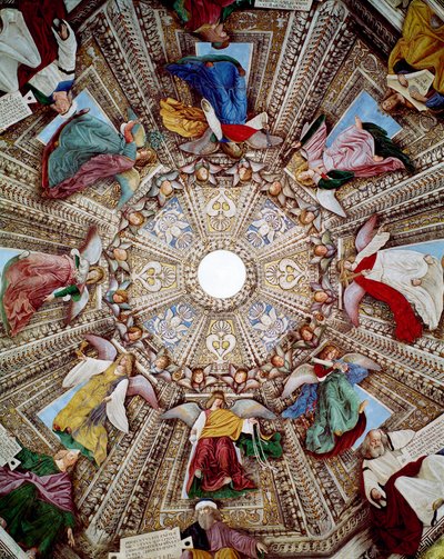 Representaciones de Profetas y Ángeles Fresco de Melozzo da Forli (Melozzo degli Ambrosi) (1438-1494) Cúpula de la Sacristía de San Marcos, Santuario de Santa Casa, Loreto de Melozzo da Forli