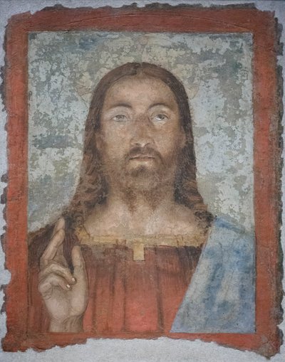 Salvator mundi, c.1476-80 (fresco aislado) de Melozzo da Forli