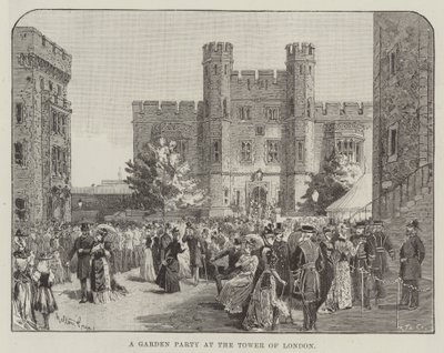 Una Fiesta en el Jardín en la Torre de Londres de Melton Prior