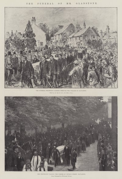 El funeral del Sr. Gladstone de Melton Prior