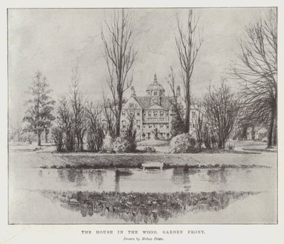 La casa en el bosque, frente al jardín de Melton Prior
