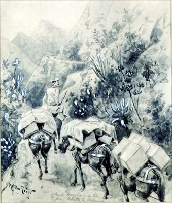 Trekking, tren de mercancías de mulas de Cabello a Valencia de Melton Prior