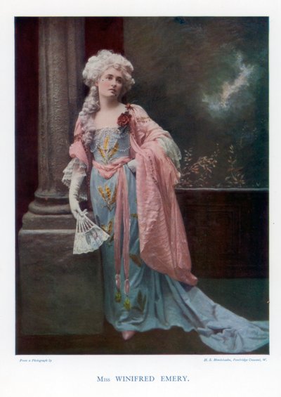 Winifred Emery, actriz inglesa de Mendelssohn
