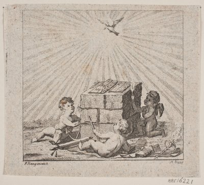 Danés:  Vignet til N. E. Balle "Theses Theologica" de Meno Haas