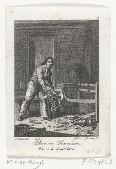 Pedro el Grande en Zaandam de Meno Haas