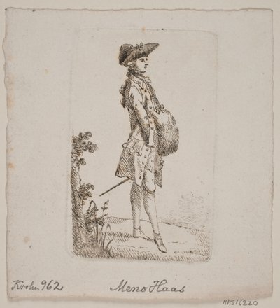 Hombre de pie de Meno Haas