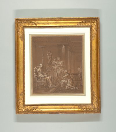 Dibujo, diseño de papel tapiz de Merry Joseph Blondel