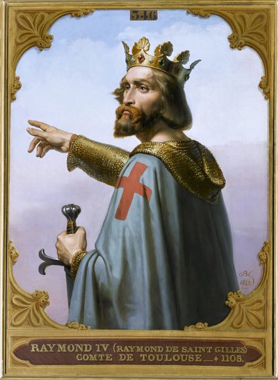 Raymond IV, Conde de Toulouse, llamado Raymond de Saint-Gilles, 1843 de Merry Joseph Blondel