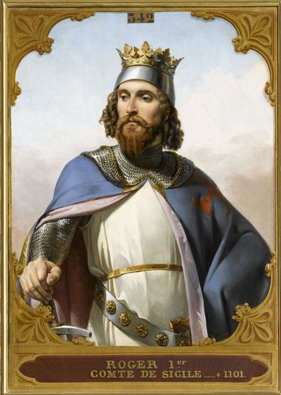 Roger I de Sicilia 1031-1101, 1840s de Merry Joseph Blondel