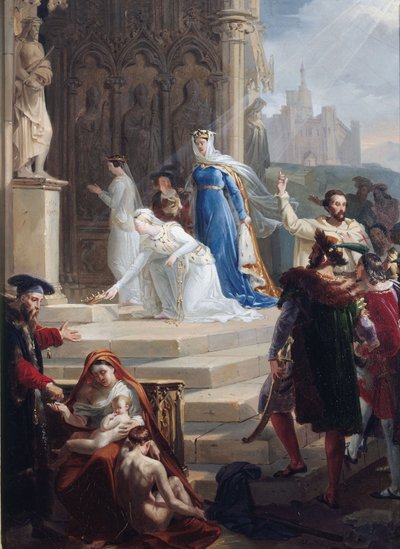 Santa Isabel Reina de Hungría de Merry Joseph Blondel